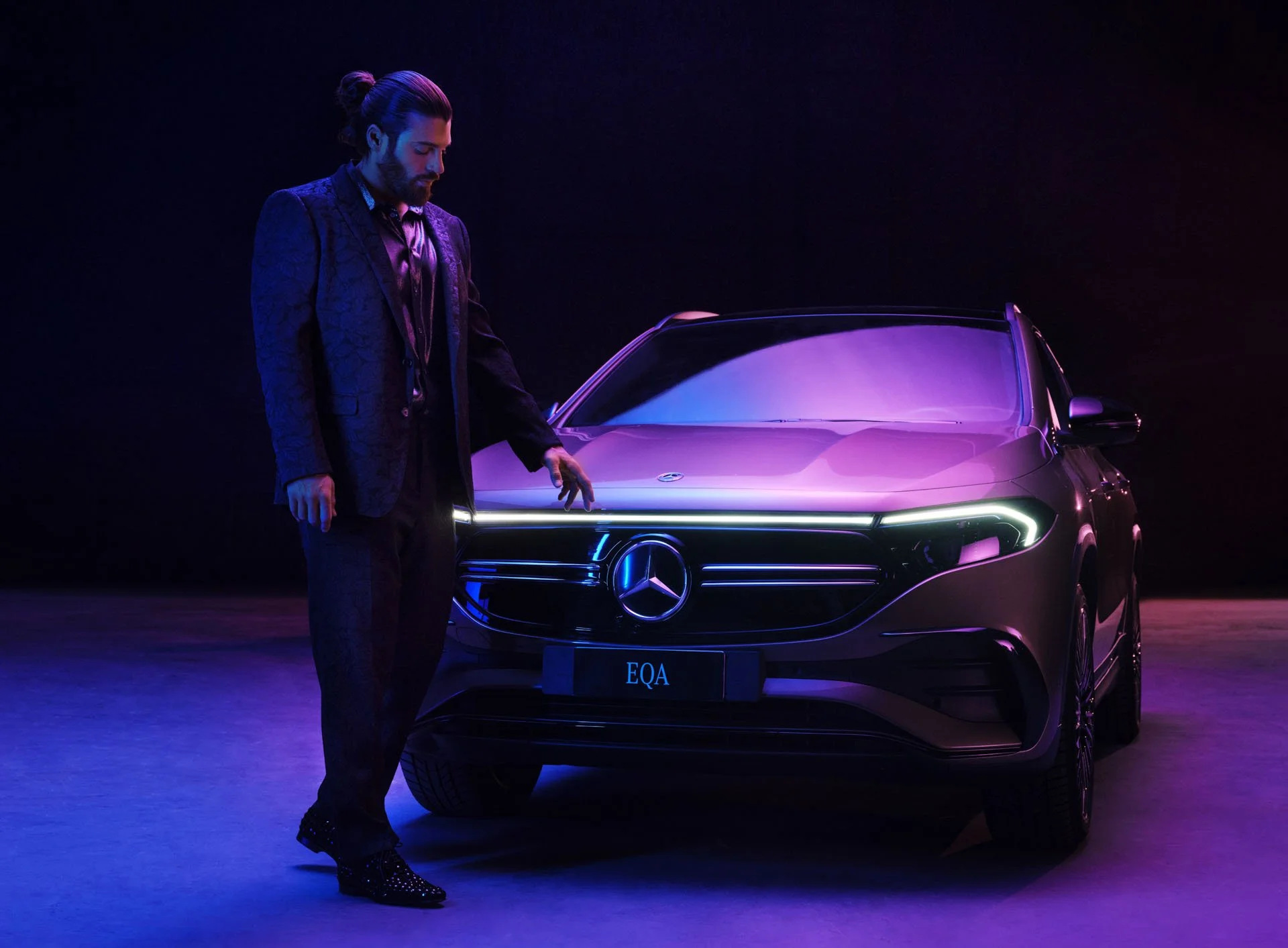 Mercedes Eq series with Can Yaman