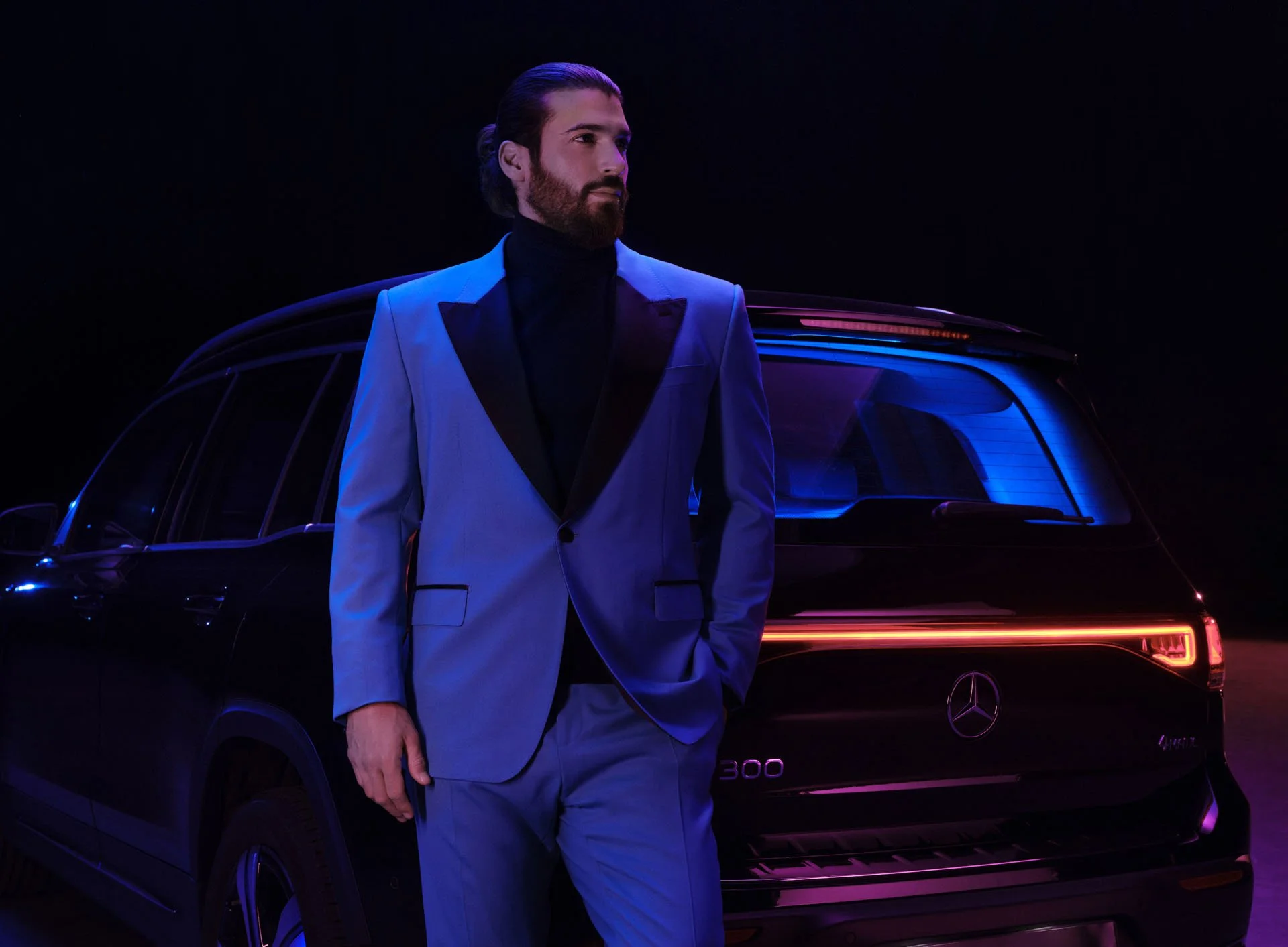 Mercedes Eq series with Can Yaman