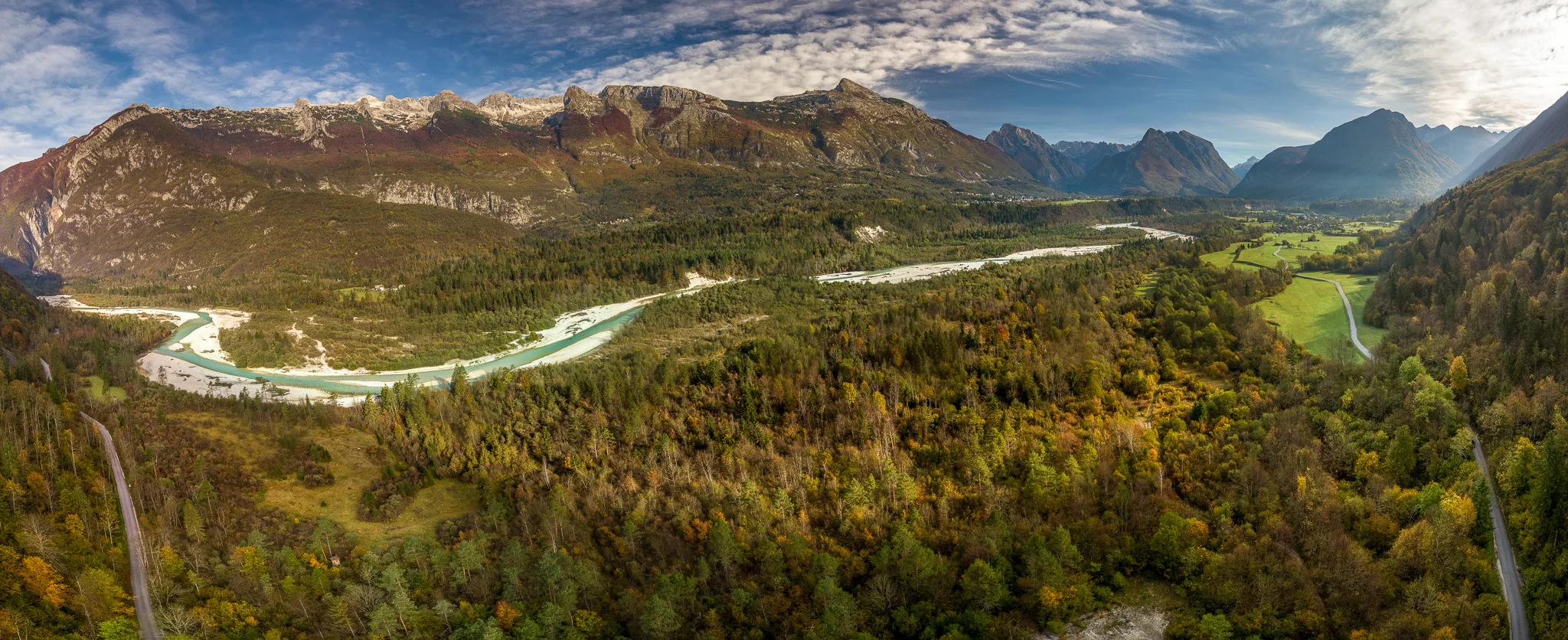 Soča von oben