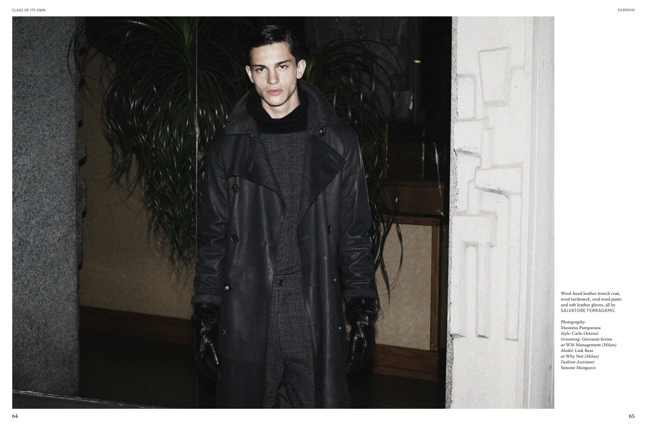 Photography: Massimo Pamparana | Style: Carlo Ortenzi | Grooming: Giovanni Iovine at W M Management (Milan) | Model: liuk Bass at Why Not (Milan) | Fashion Assistant: Simone Monguzzi