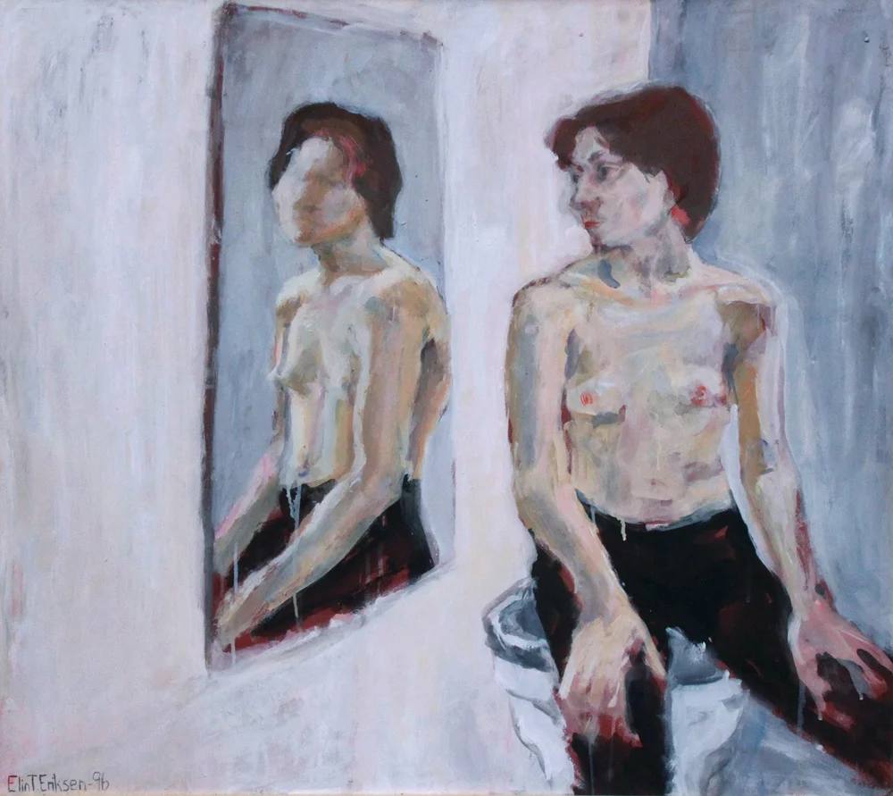 “Marika, mirror” Acrylics on canvas 113x120cm
