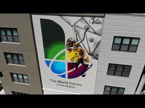 Time-lapse 2021 World Games mural