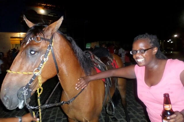 Horsing around at the club