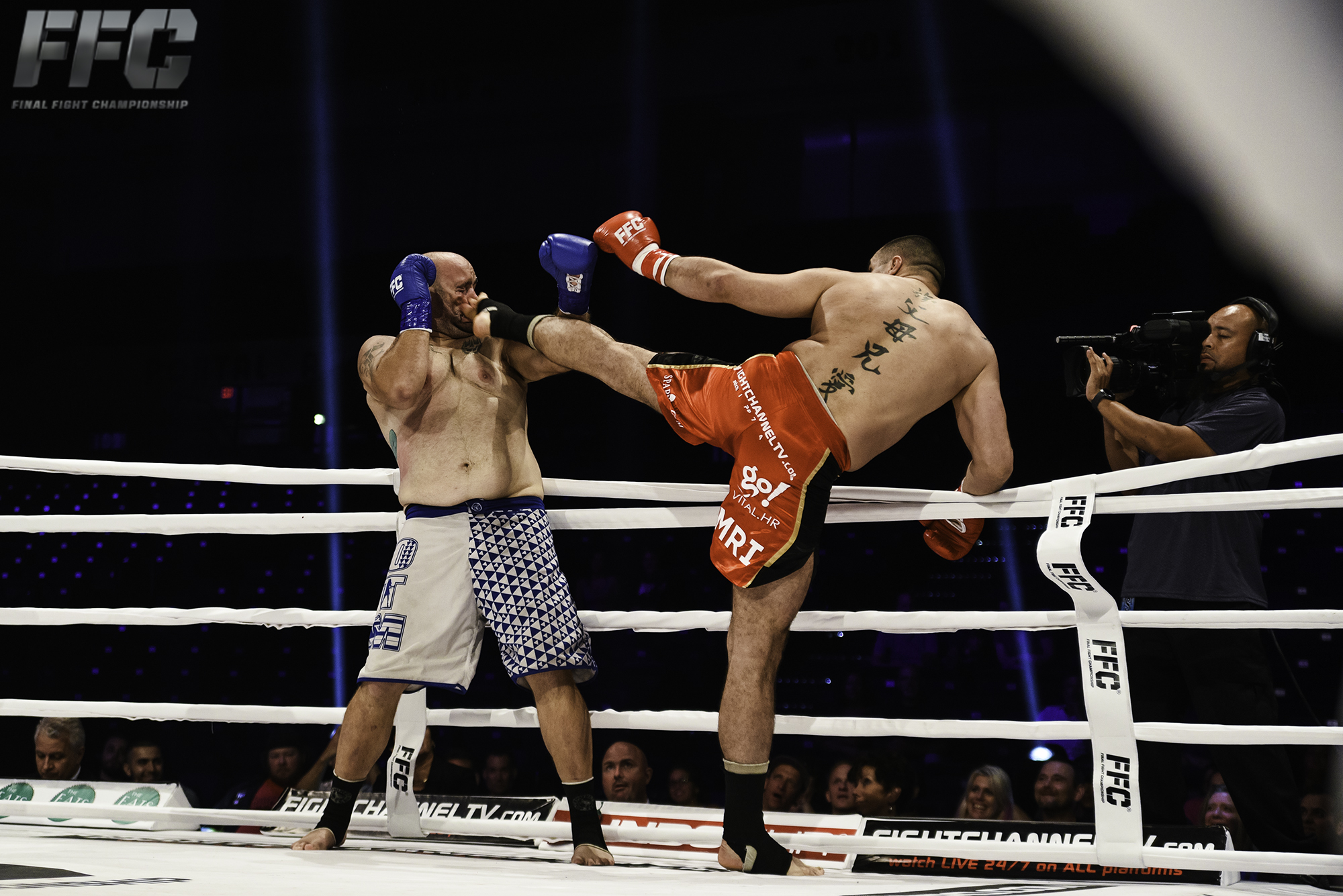FFC Heavyweight champion Mladen Brestovac successfully defended his title against Steven Banks with a high kick in round 2.