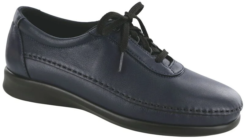 sas dress shoes for women Women's Annex Midnight Navy 9.5 Wide A removable footbed cushions each step while a leather sole with a rubber insert provides a natural cushion and extra grip SAS Women's Siesta Mocha 4