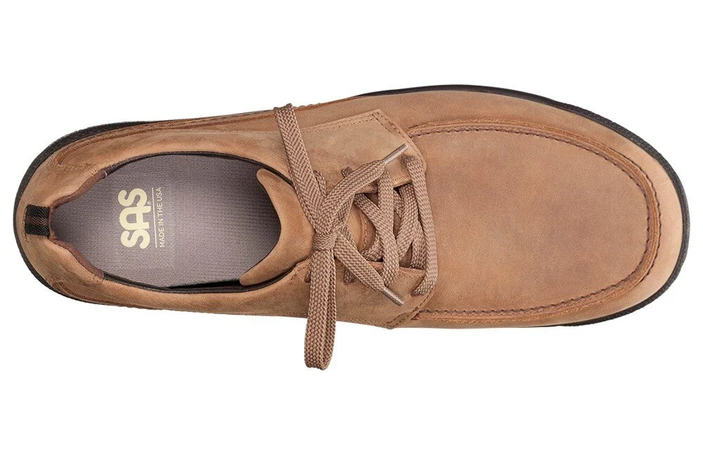 Mens SAS Move On Brown Leather Comfort Shoes Size 10 M Men main image 4