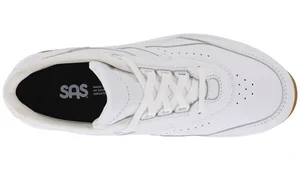 SAS Tour II Walking Shoes - Men's Chalk Leather Comfort Sneakers, 10 XX-Wide Size