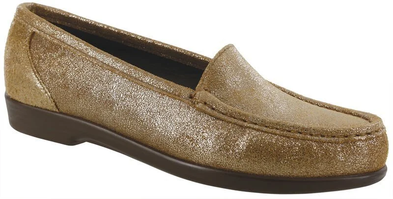 Brown Textured Leather Penny Loafer SAS Shoe Penny J Slip On Loafer | SAS Shoes main image 2
