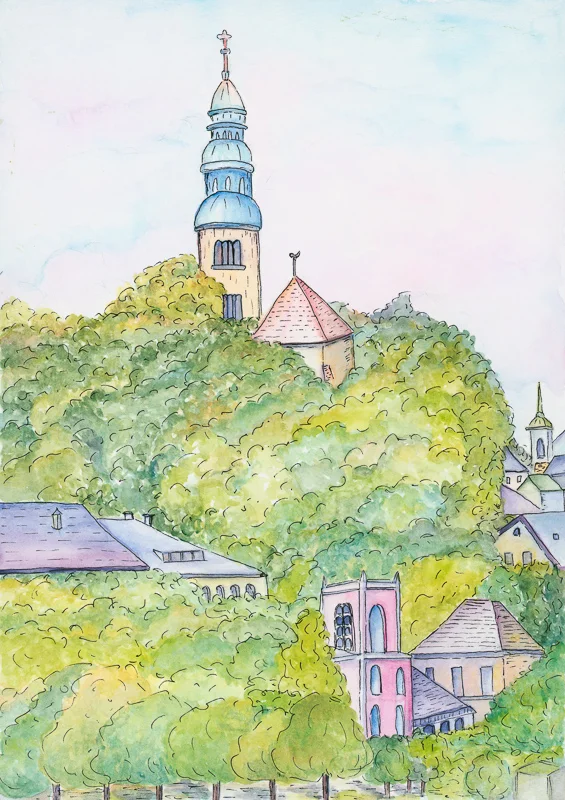 Salzburg, Church (in private collection)