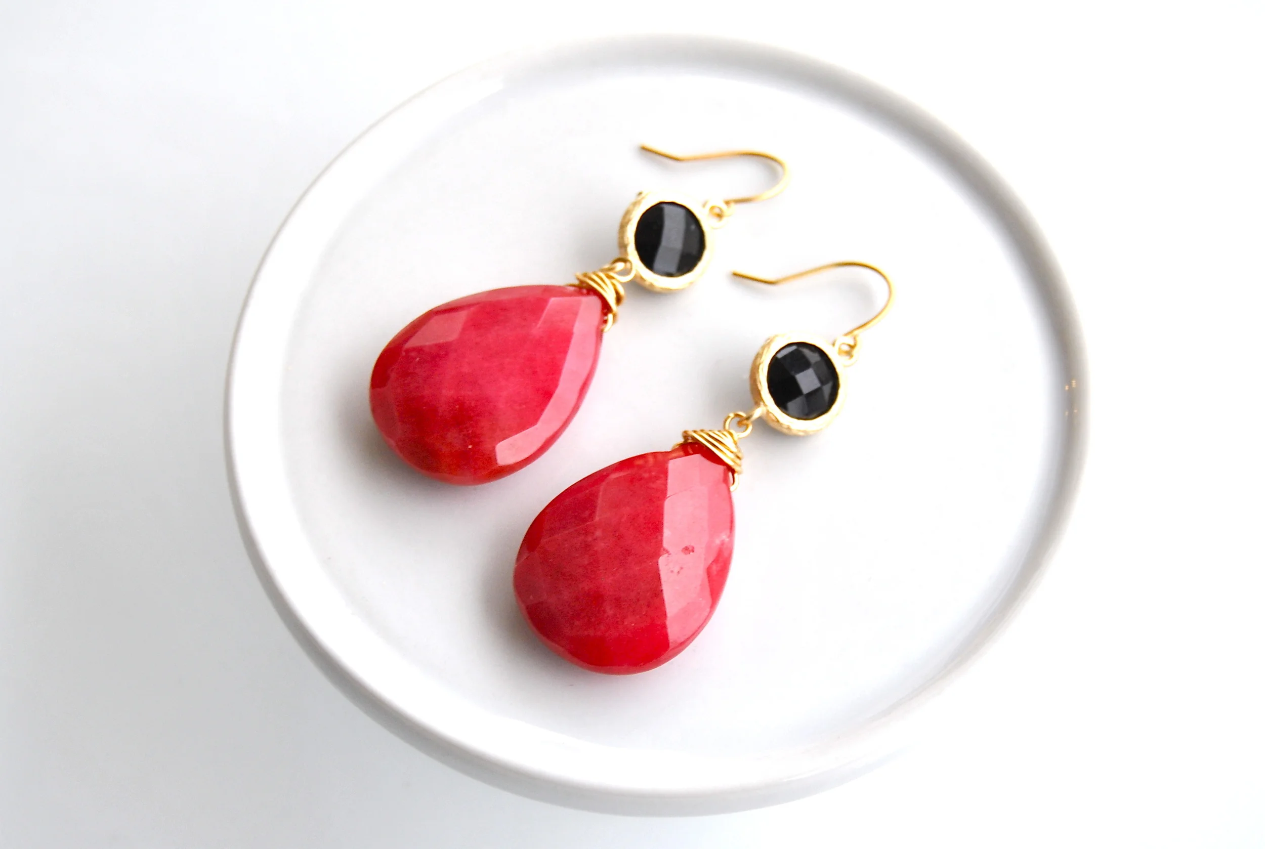 Poinsettia Earrings