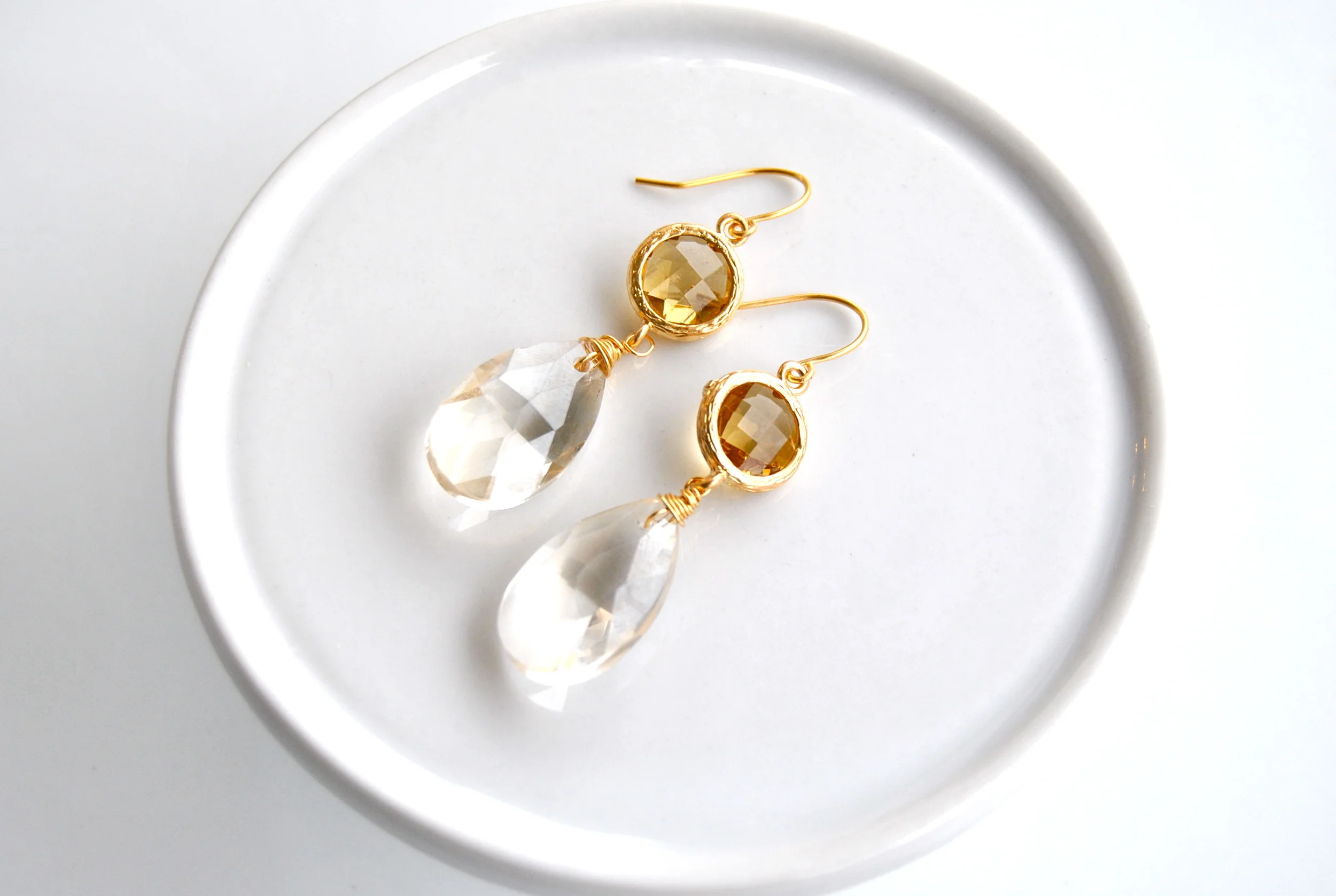 Champagne Drop earrings
