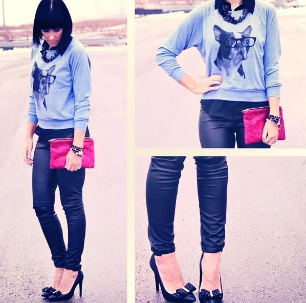  Spotted! &nbsp;We are loving how blogger Amber of Canadian Fashionista styled her 'Back to Black' Very Valero statement necklace. &nbsp; 