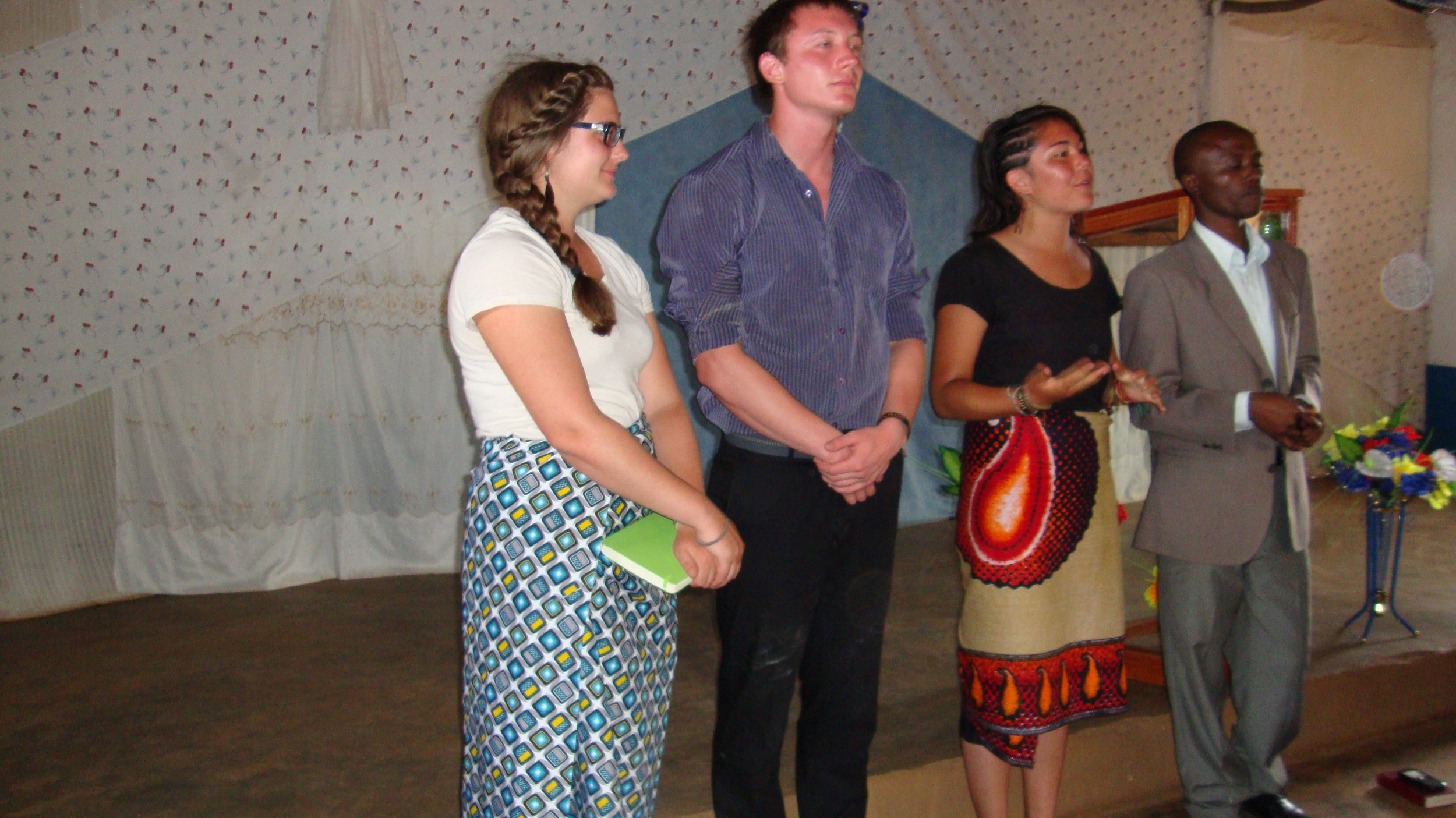 Us giving our presentation on hope
