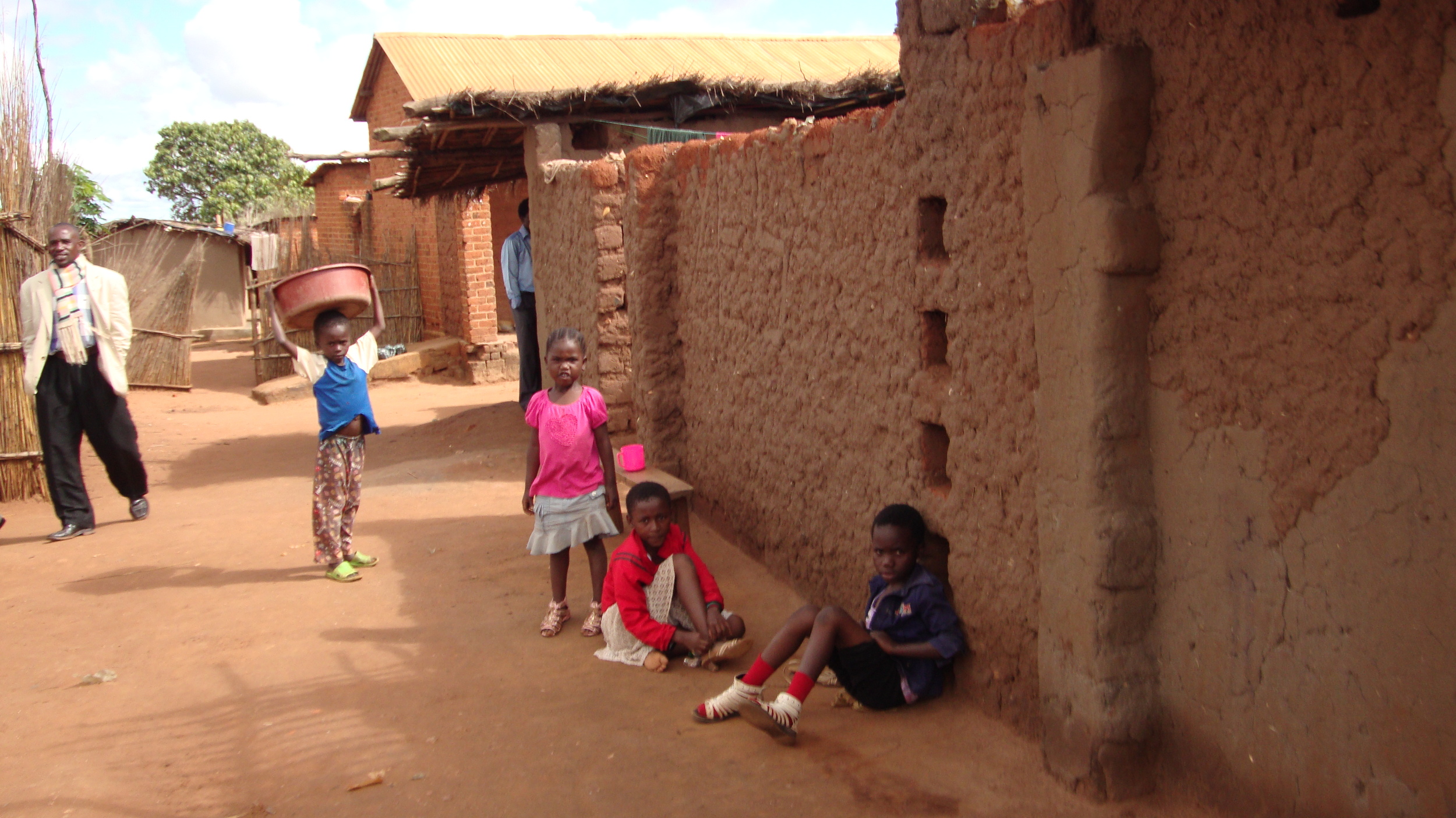Children on the streets of the camp