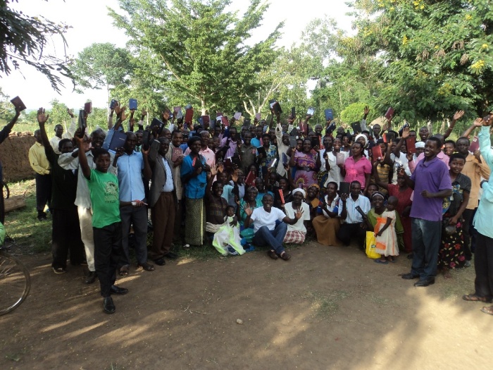Joshua and Pastors with new Bibles