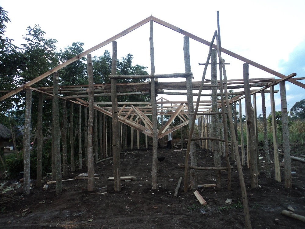 setting the roof structure