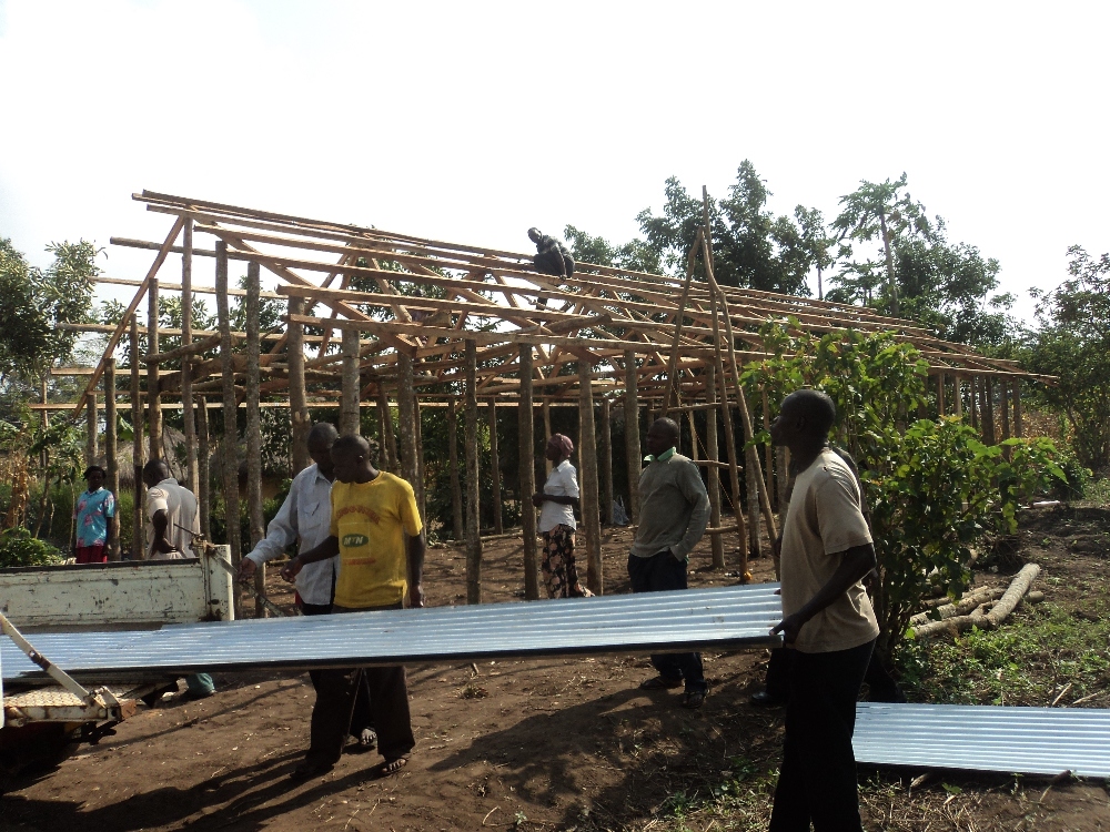 the roof is ready to be covered