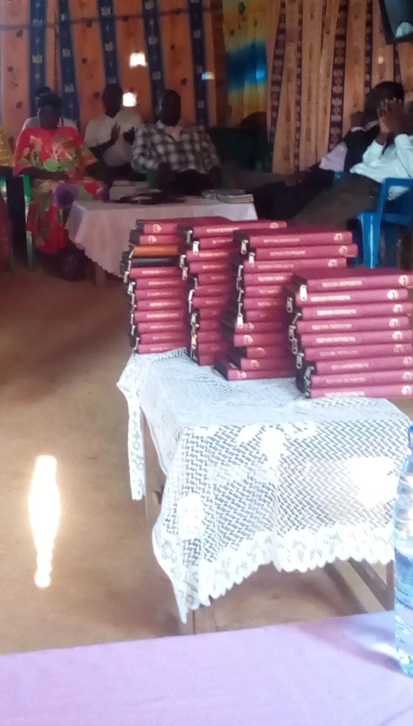 Bibles ready for distribution..jpg