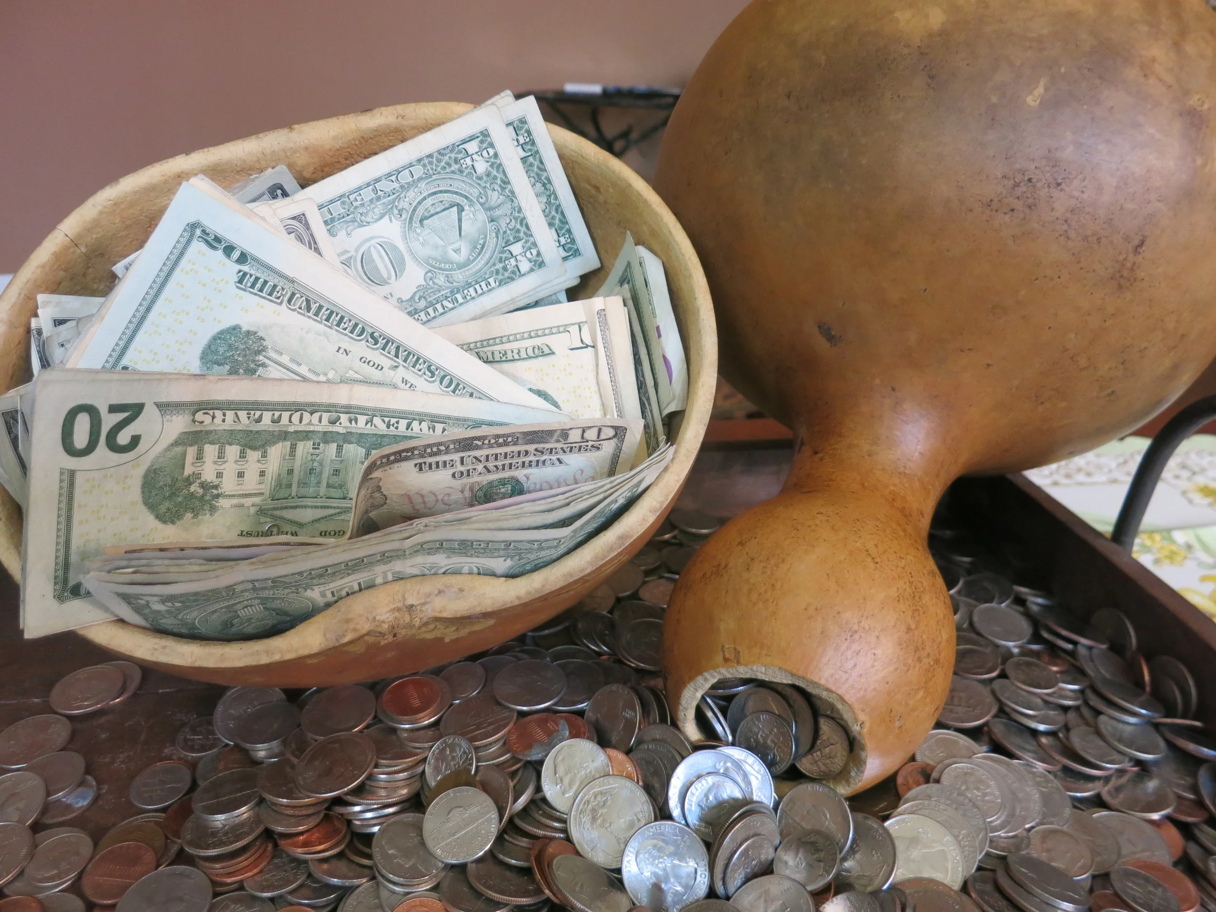 Salesianum High School in Wilmington, Delaware started off the fundraising by collecting over $1,000.00 to go toward the van. Gourds, brought back from Uganda, were passed around the Freshman Religion class as a Lenten outreach project.
