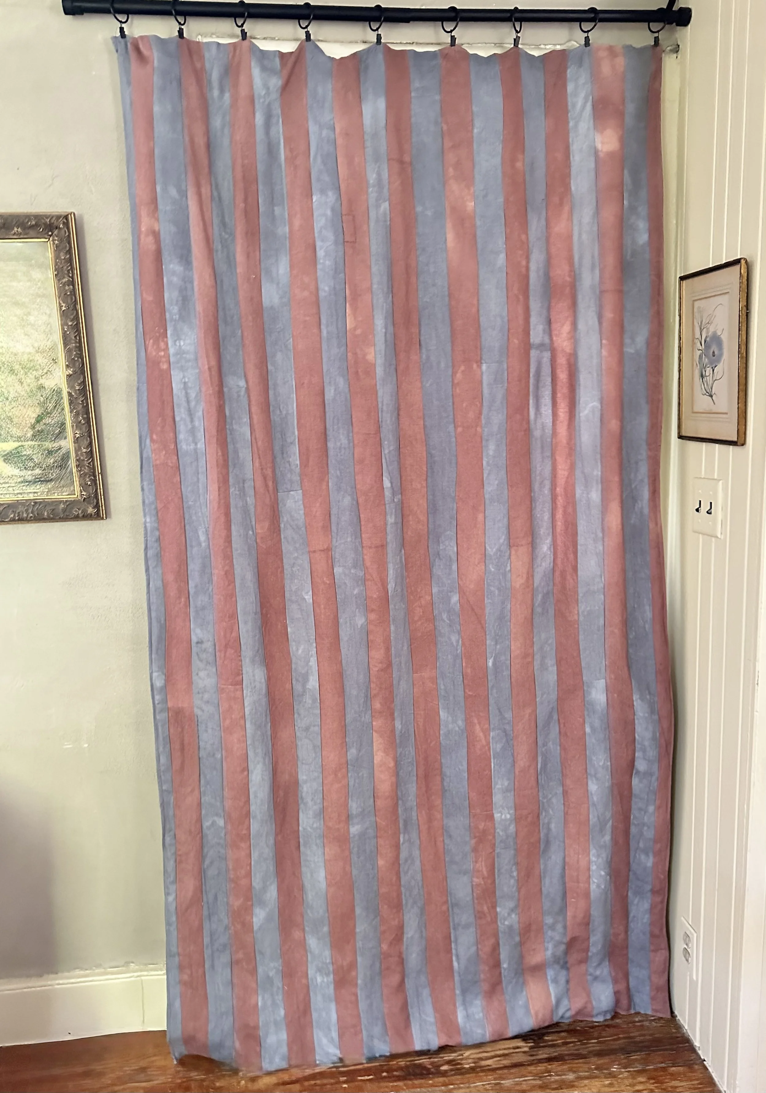Hand Dyed Linen Curtain