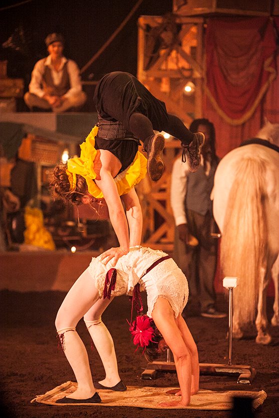 With Noëmie Armellin From the show Kaleidescope by Luna Caballera Montmagny, Quebec, June 21 , 2014 Photo by Camille Derijard