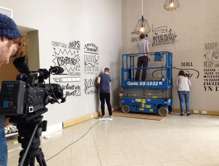 We were filmed for the What's Occurrin' Cardiff programme for the Made in Cardiff TV channel.