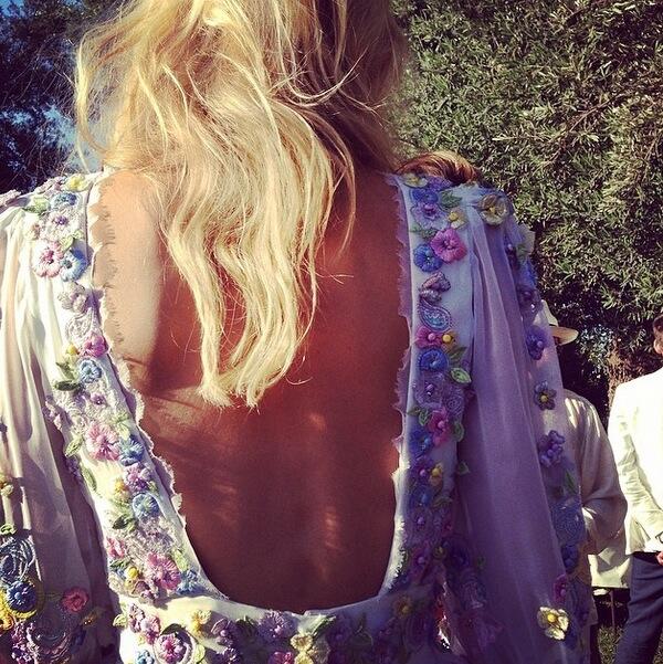 The floral embroidery is mesmerizing.