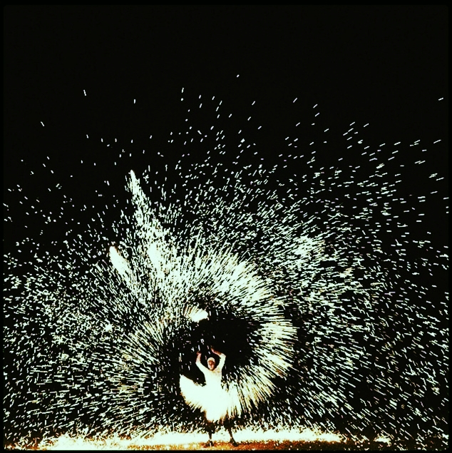 Fireworks and fire dancers while the camels humped around the desert.