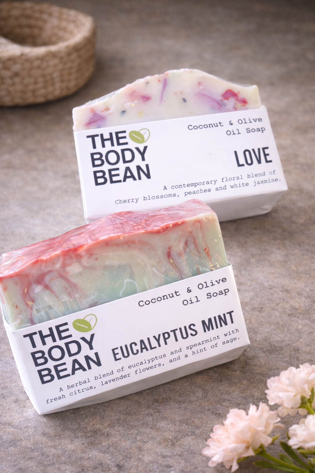 COCONUT AND OLIVE OIL SOAP BAR IN MANY FRAGRANCES