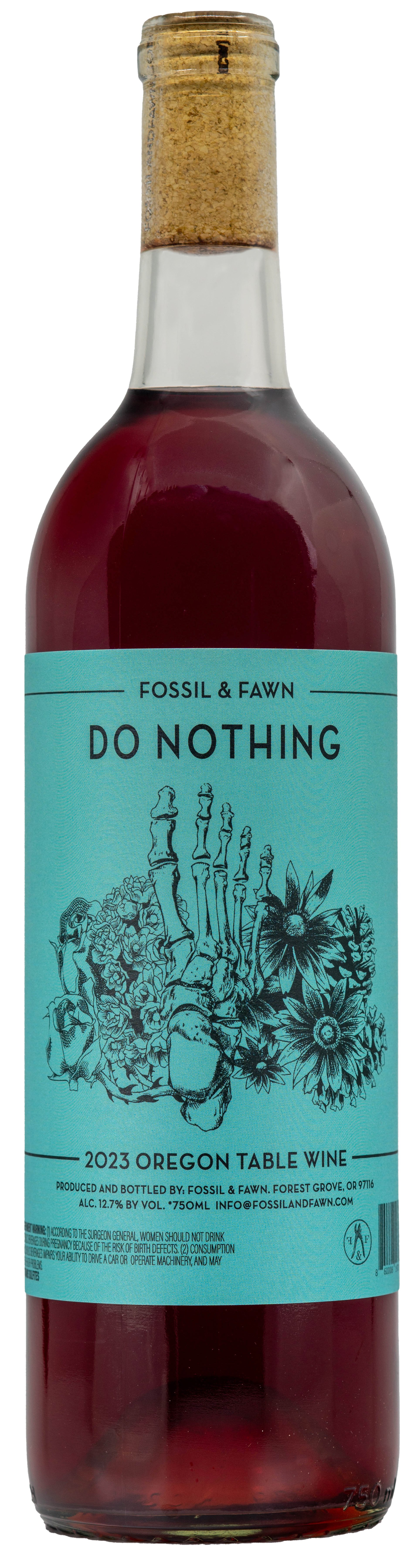 The bottle of our Do Nothing wine.