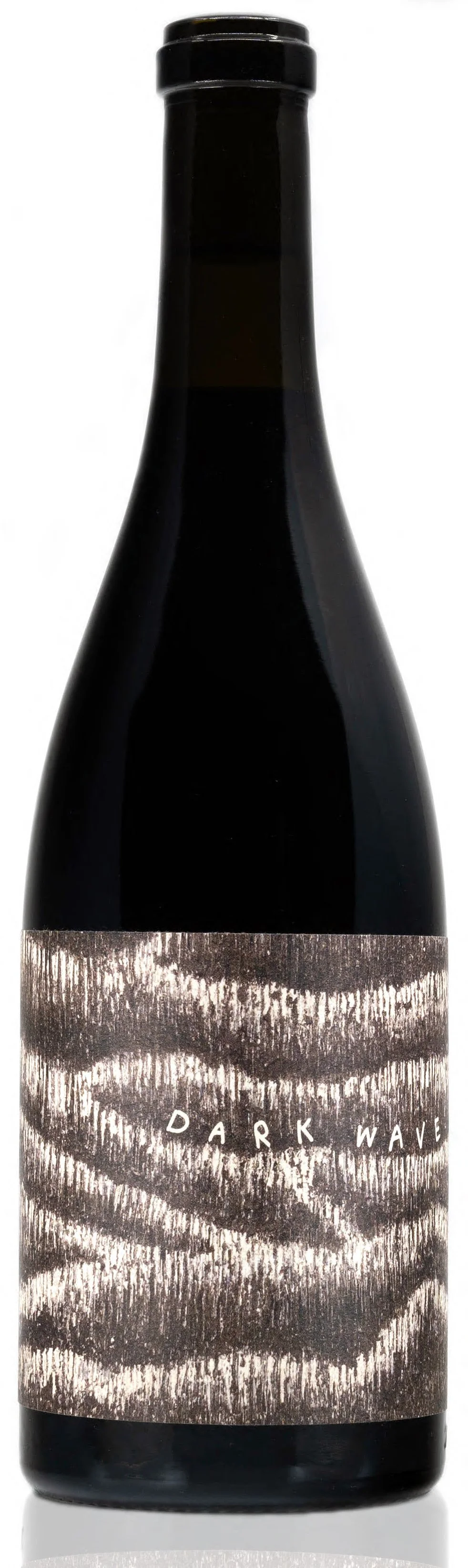 The bottle of our "Dark Wave" red wine.