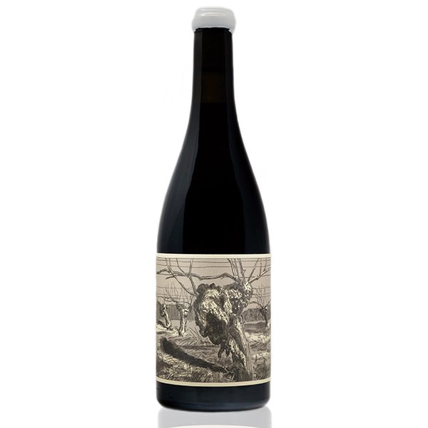 A bottle of our "Beautiful Grandpa" Pinot noir wine.