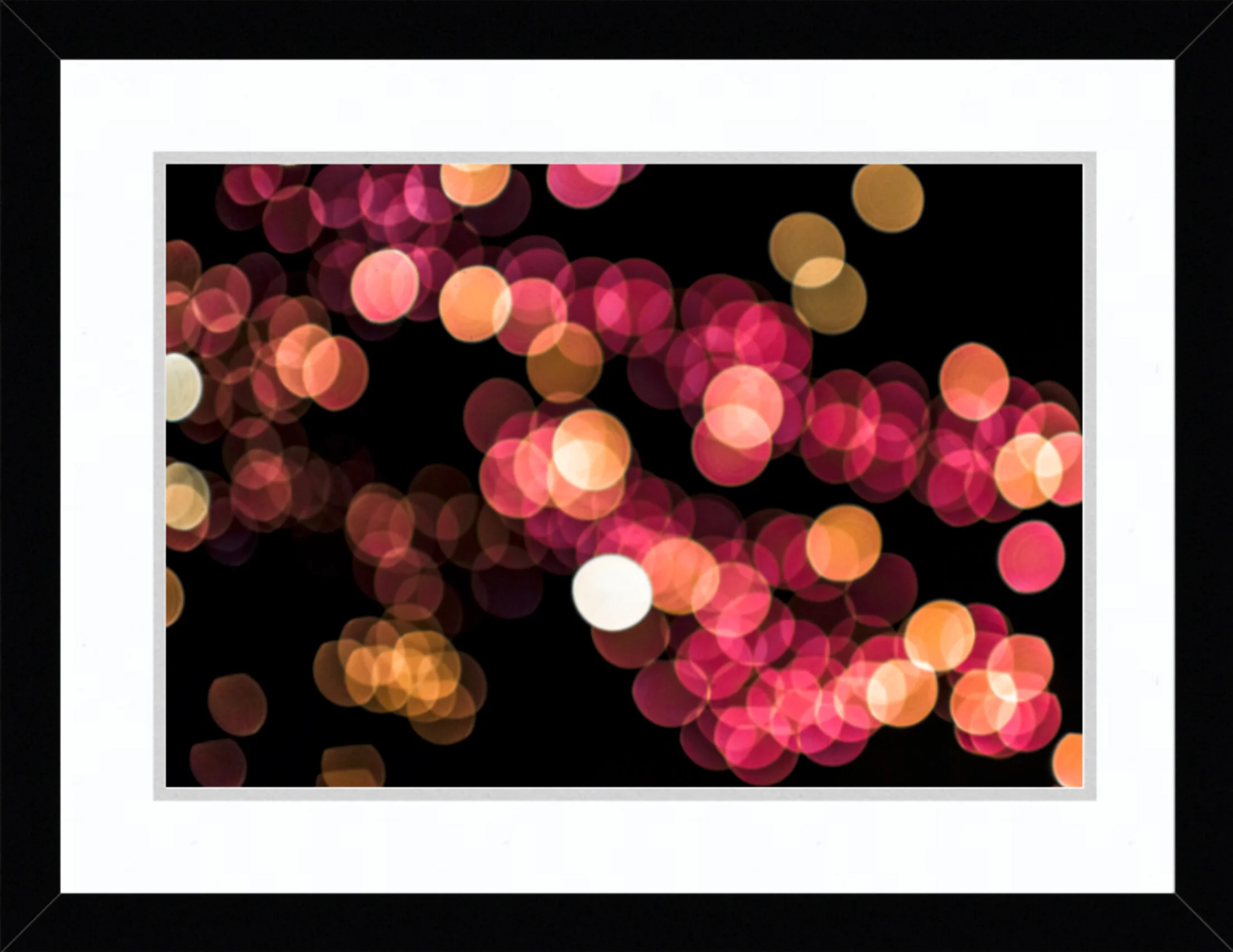 Framed & Matted Print: Washington DC Museum Lights