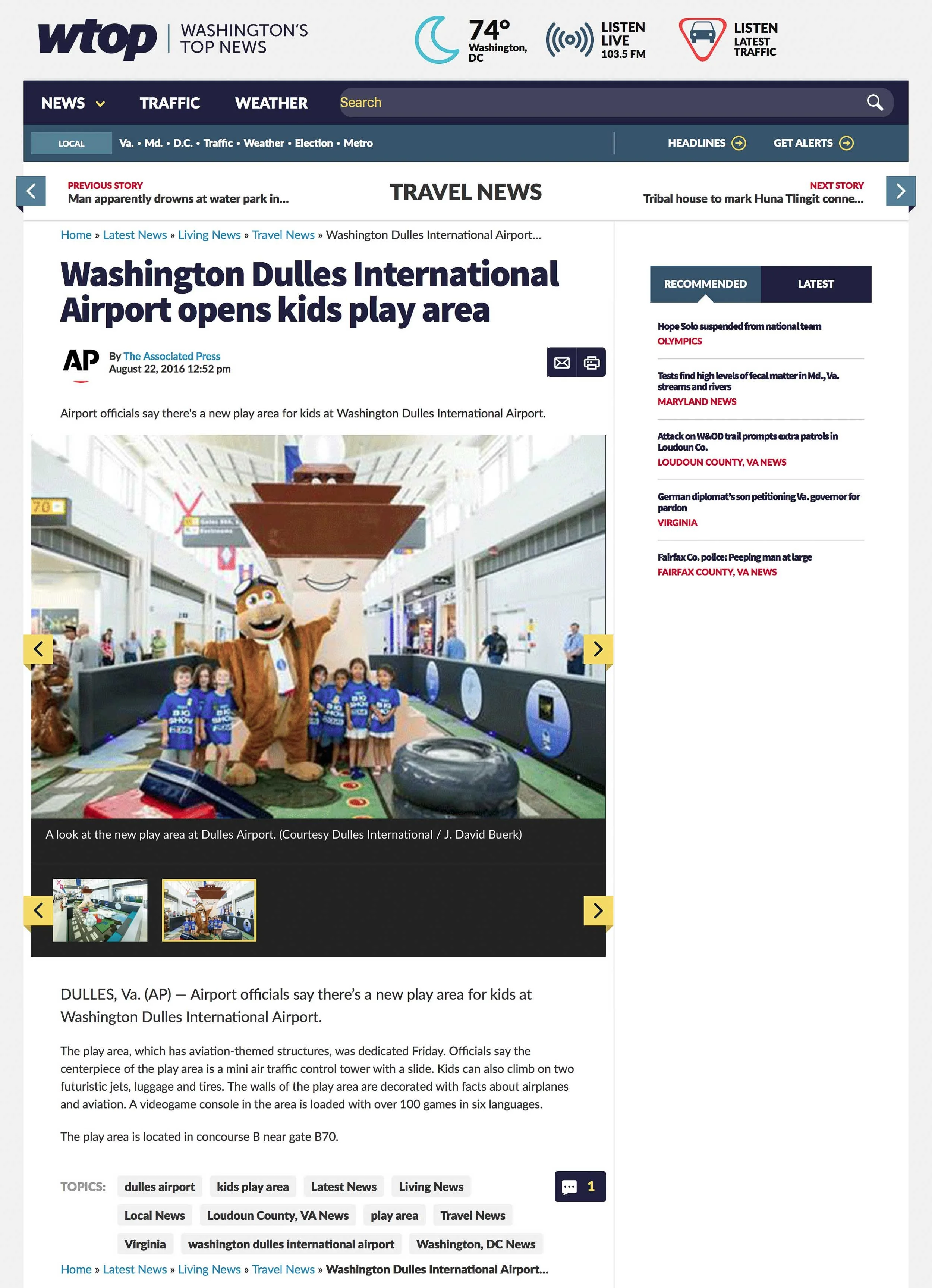 www.jdavidbuerk.com - www.jdavidbuerk.com - Selected Press - 041 - WTOP - Washington Dulles International Airport opens kids play area - Cropped 2.jpg