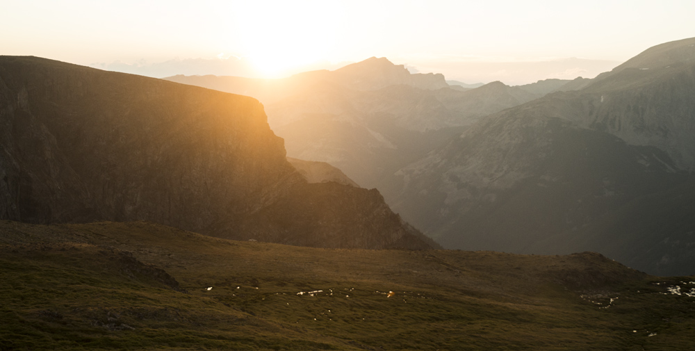 Sunset from across the valley
