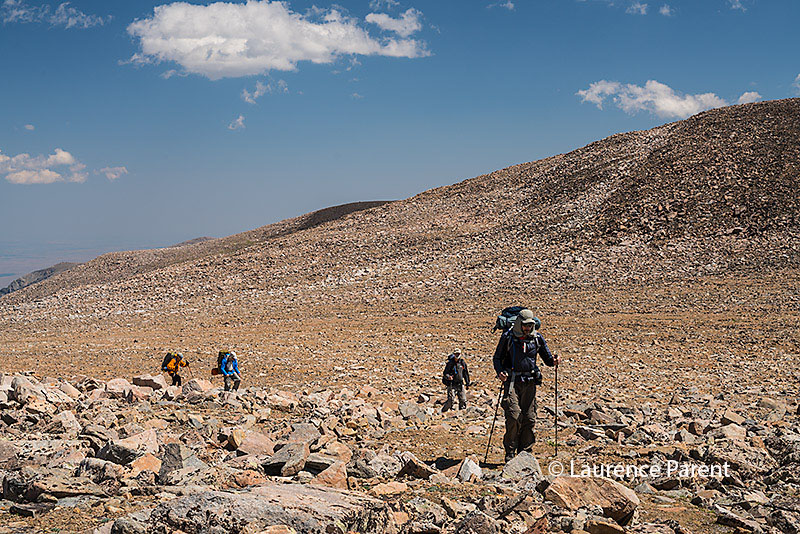 Hiking across Froze-to-Death Plateau