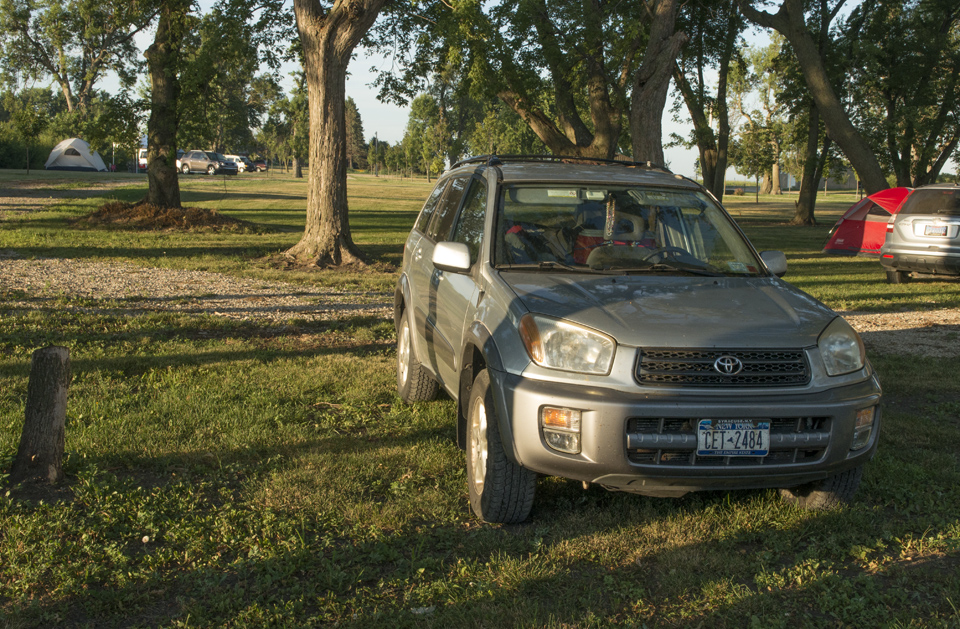 At the campground across from Hawkeye Point