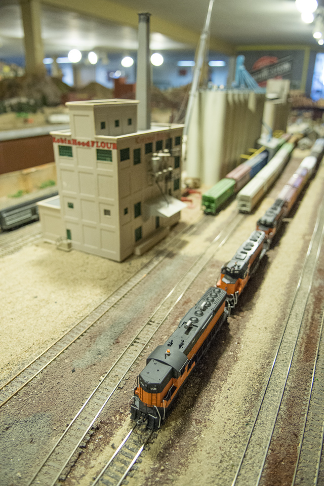 Model train exhibit in Sibley