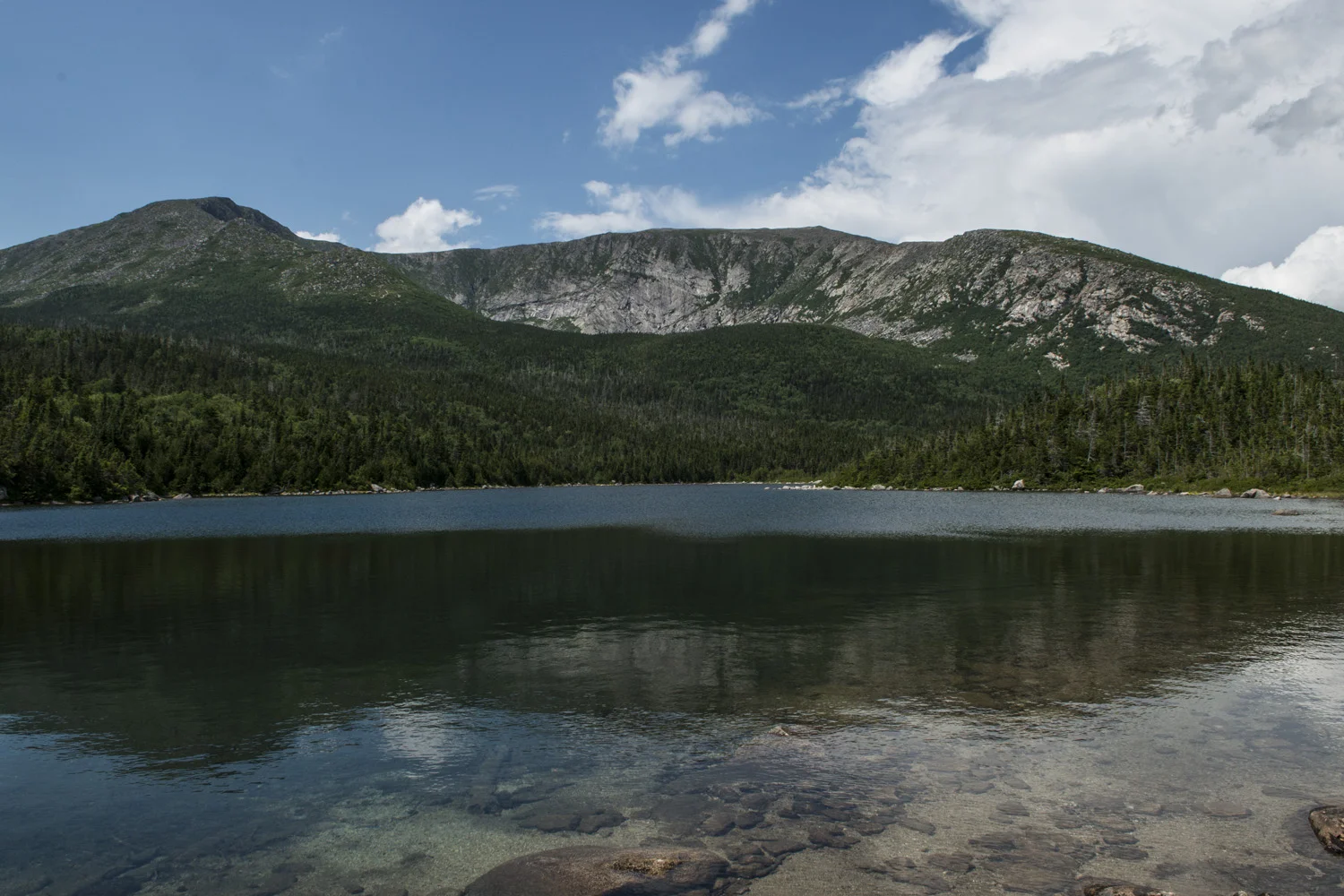 View of Katahdin from Lower Basin Pond