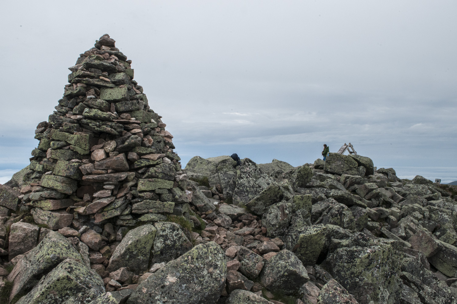 Summit cairn
