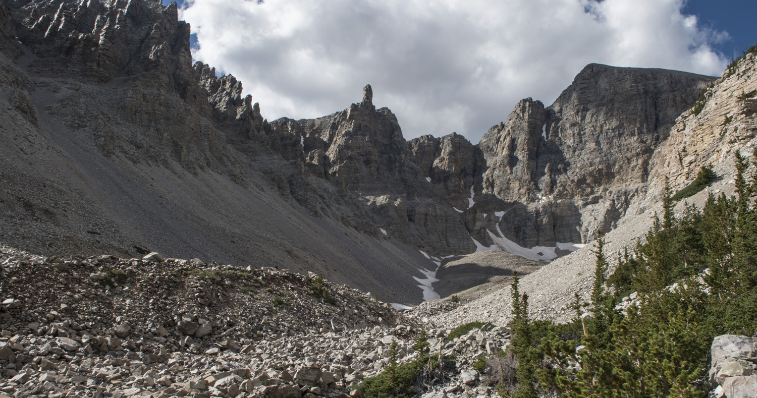 heading up the moraine