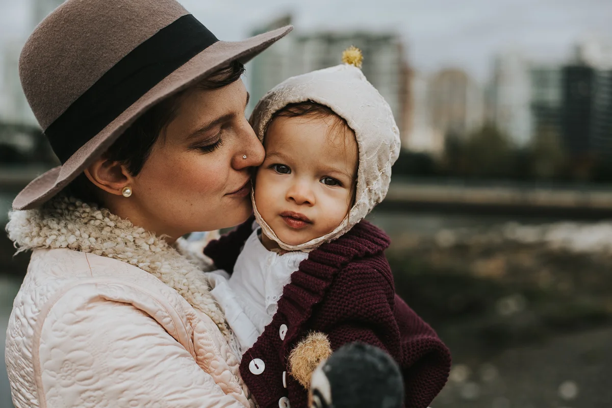 mother and daughter blush family photo
