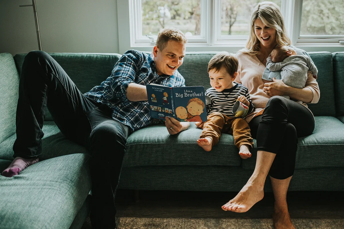 Calgary at home lifestyle newborn session