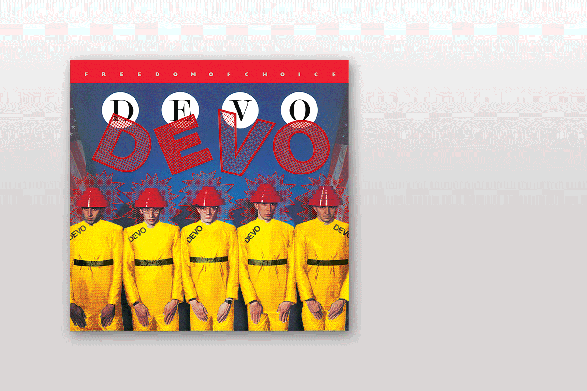  Here, the Freedom of Choice cover gets the yellow suits featured on the AWNM? album cover. 