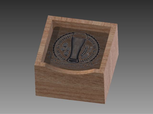 Coaster Set with Holder