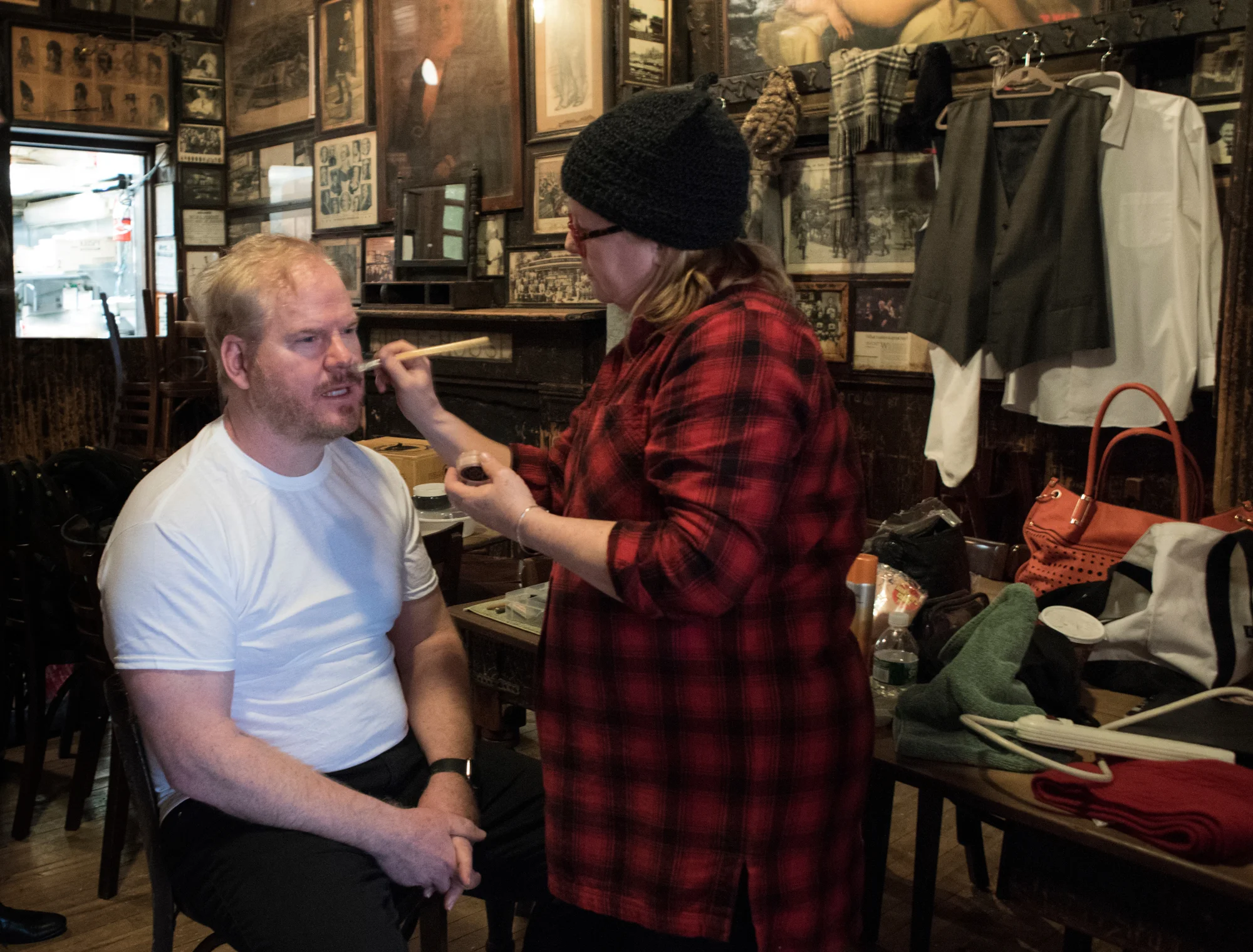 Mari OcConor on Hair & Makeup.