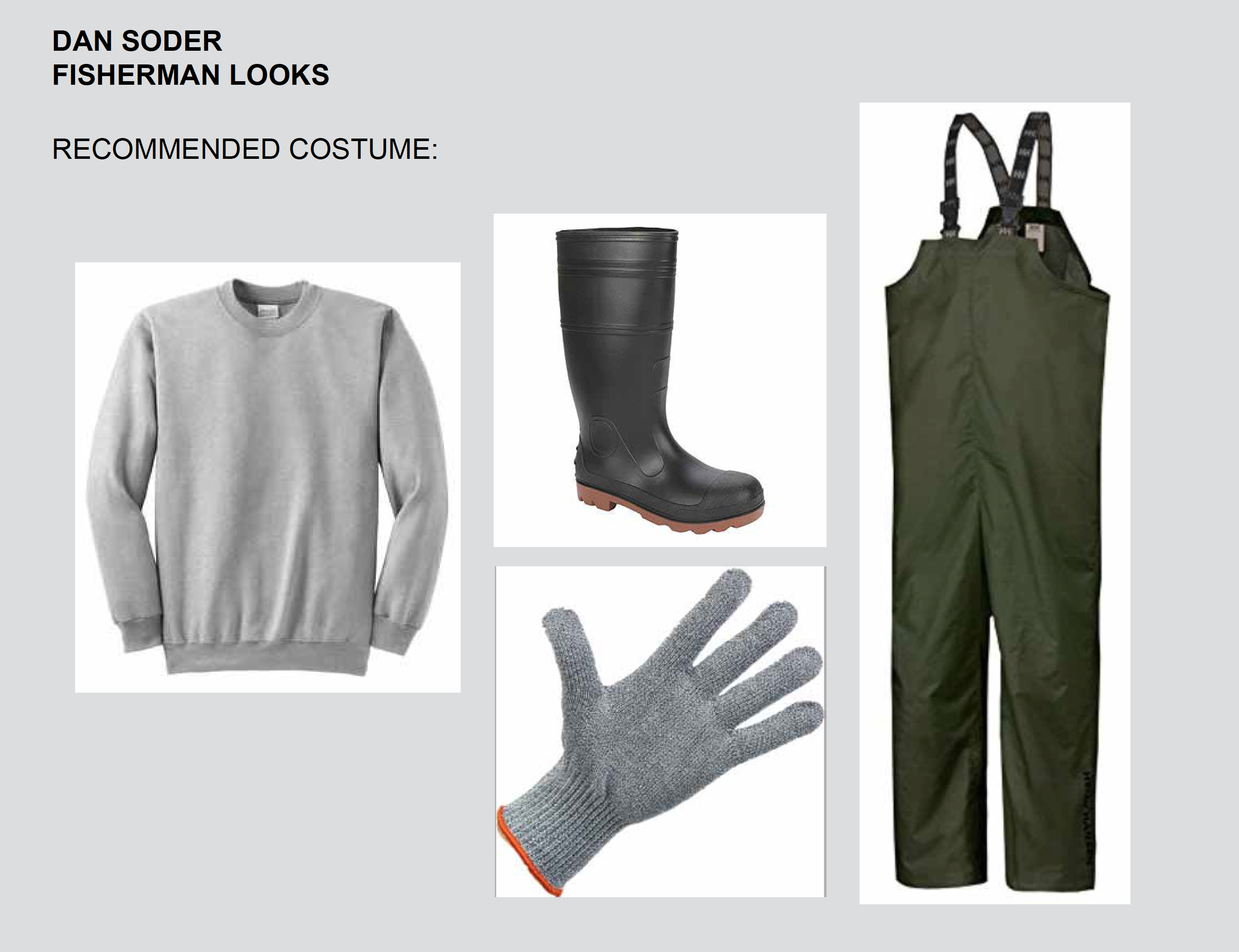 Costume board by Stevie Ondra