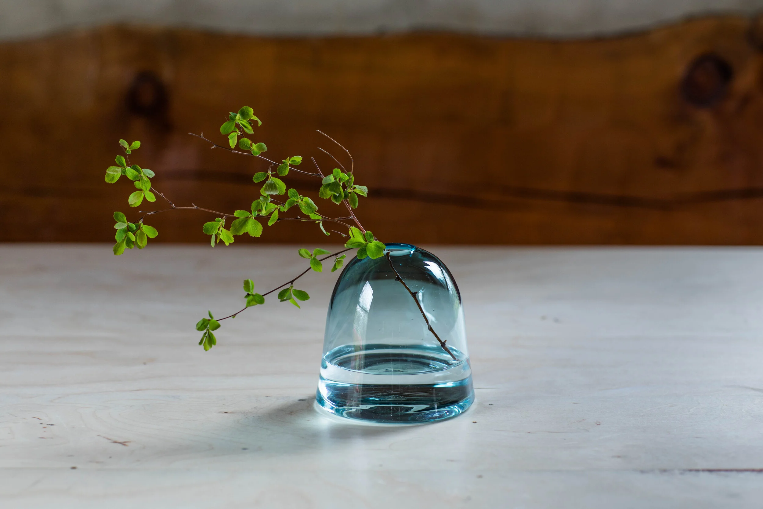 Hillock Bud Vase: Aqua Blue