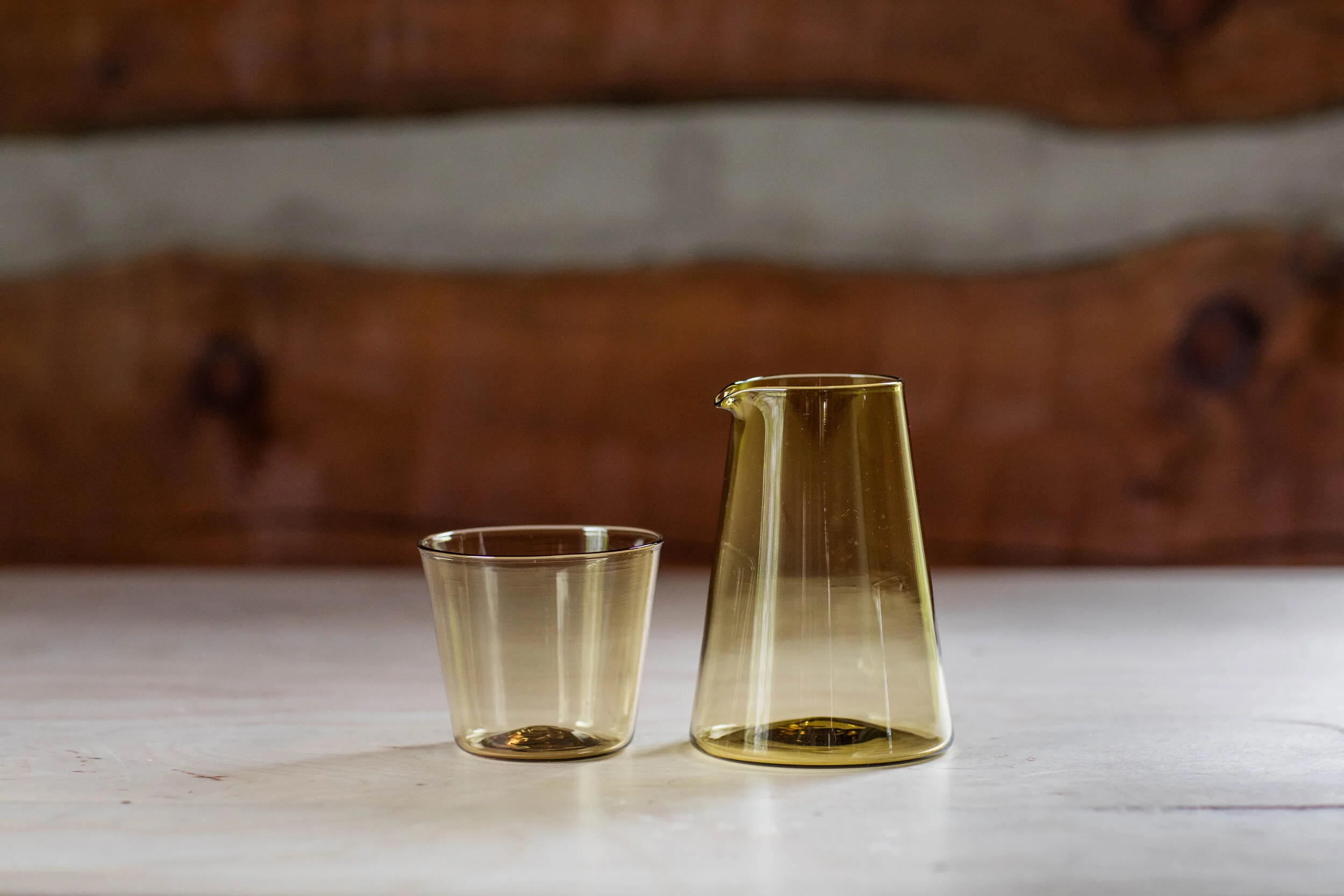 Water Carafe & Cup: Moss Green