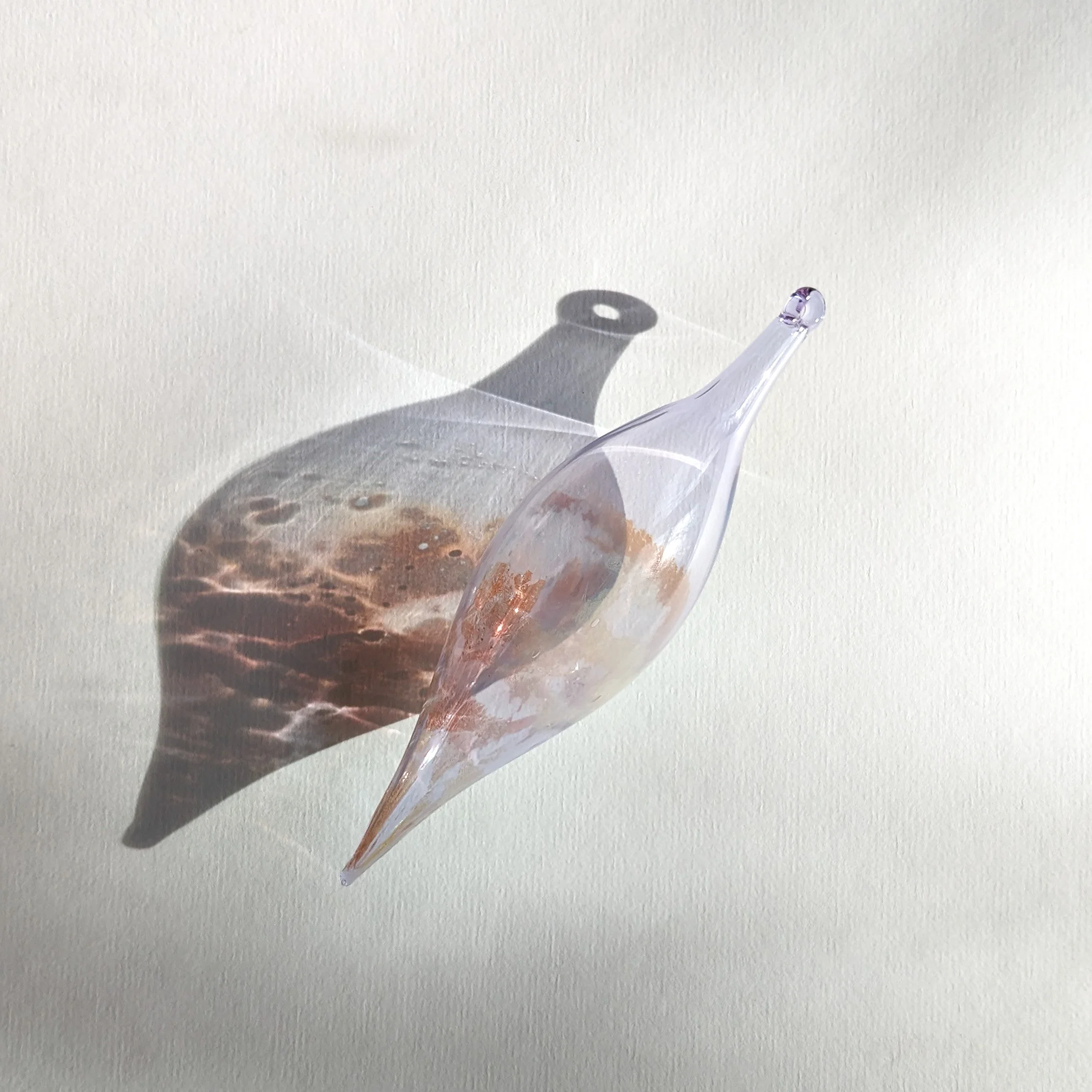 Violet Ornament with Silver